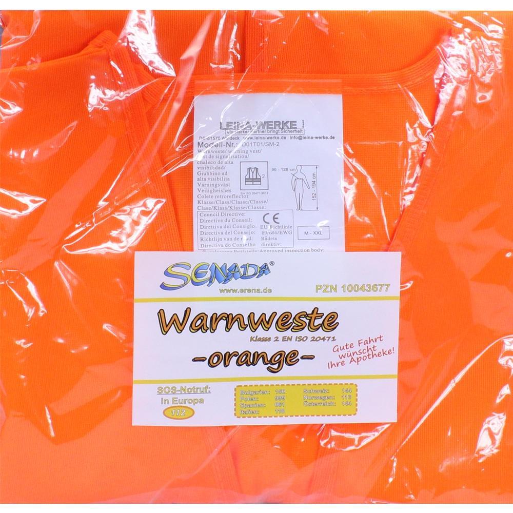 Senada Warnweste orange im Beutel, 1 Stück, PZN 10043677 - Marien Apotheke